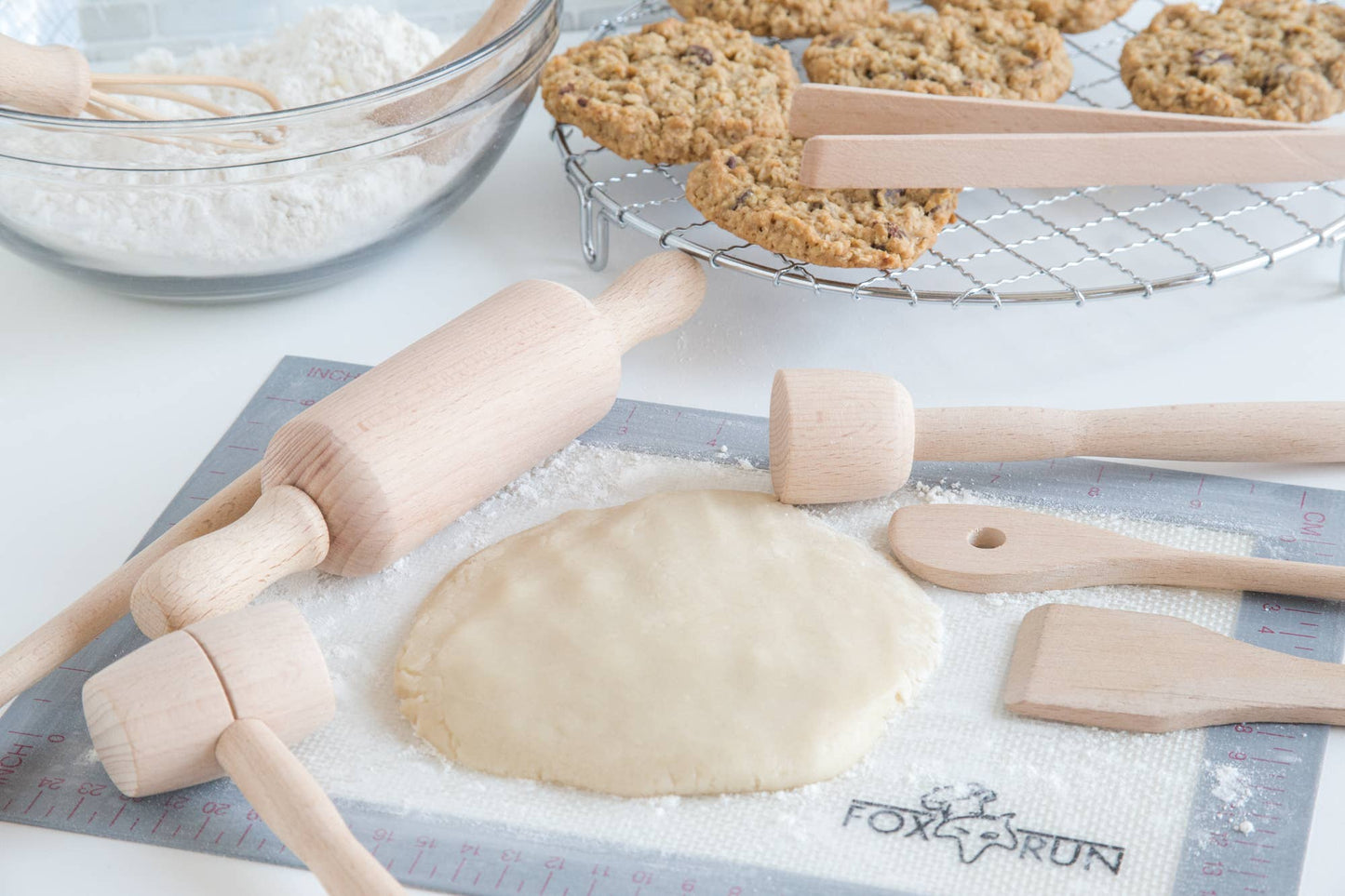 Kids Wooden Kitchen Tools Set, 9-Pieces