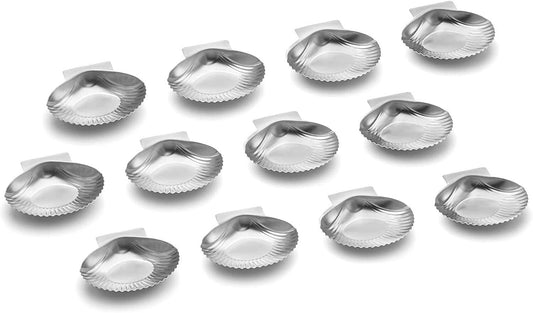 Outset Grillable Sea Shells, Set of 12, 3.25" x 3.5"