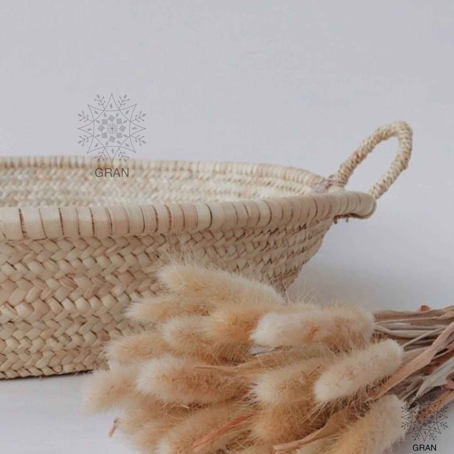 Moroccan Straw Woven Basket