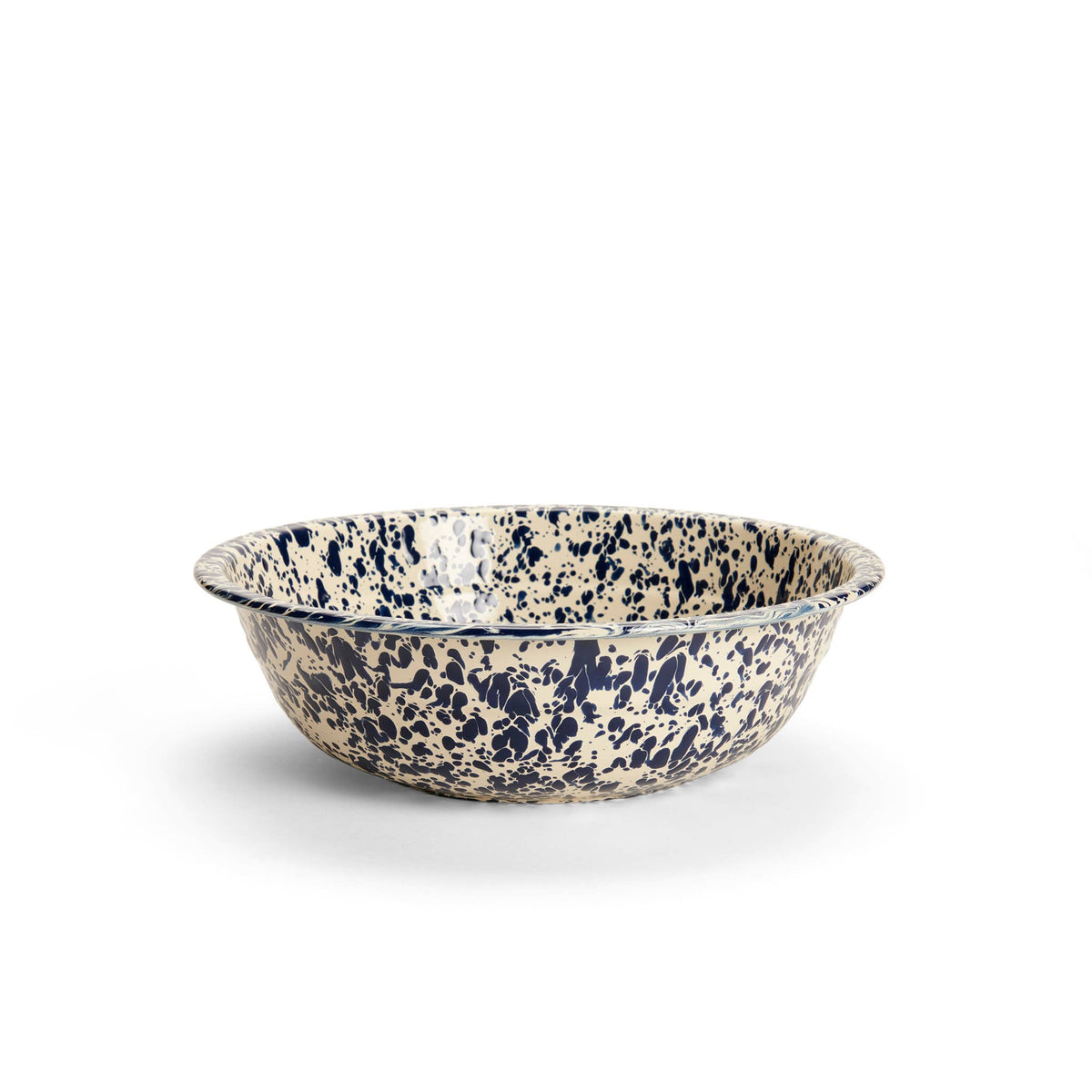 Splatterware - Enamelware Small Basin 4 qt, 12.25"