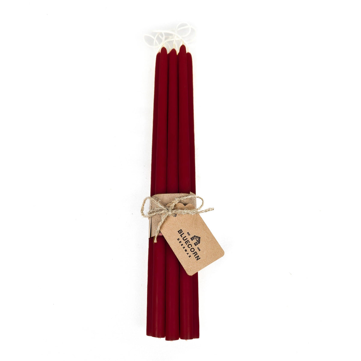 Pair of Hand-Dipped Thin Beeswax Tapers