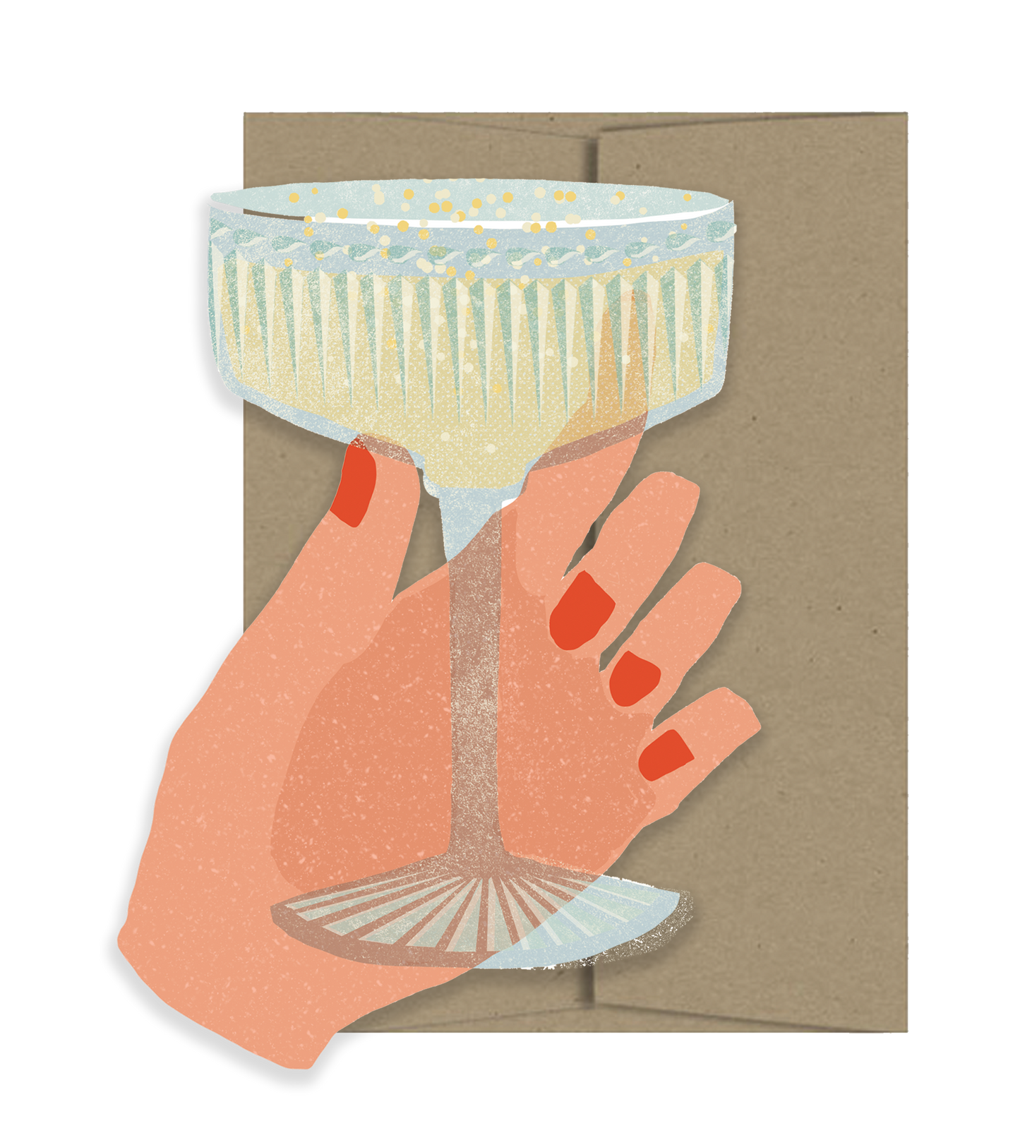 Coupe Chin-Chin - Die Cut Card