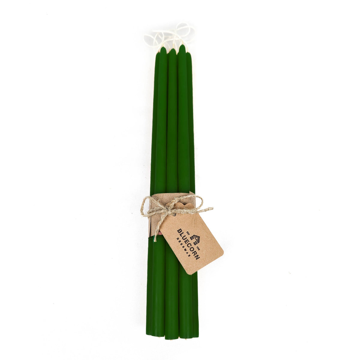 Pair of Hand-Dipped Thin Beeswax Tapers
