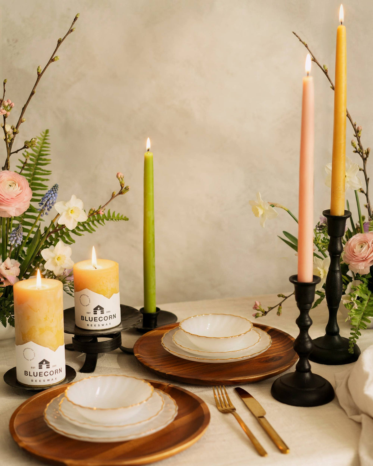 Beeswax Taper Candles – Dripless & Handmade in USA