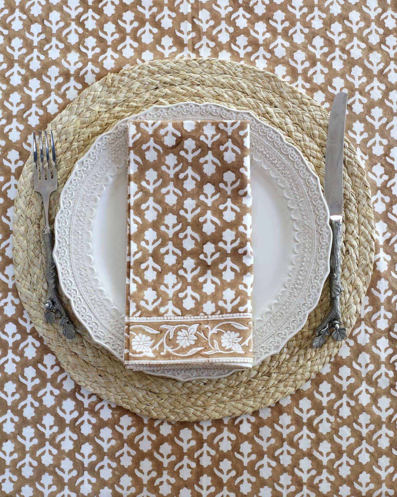 Napkin Charlotte Caramel, Set of 4