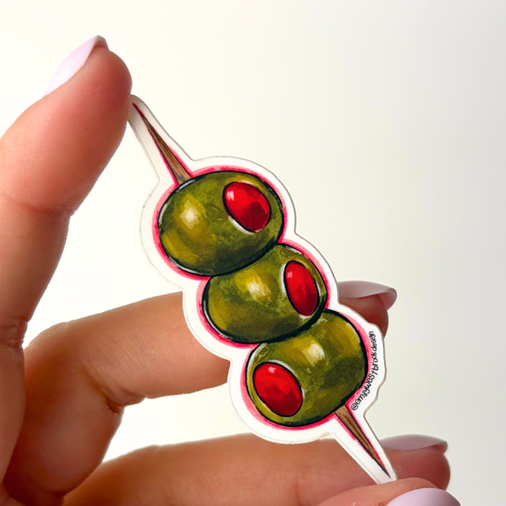 Olive Pick Sticker