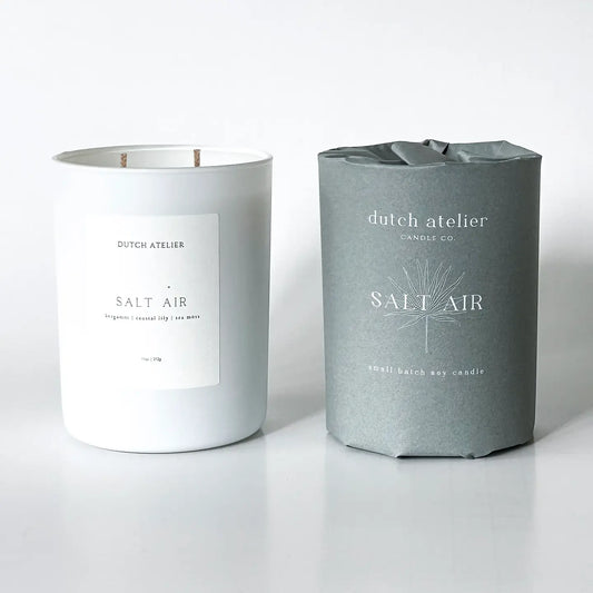 The Dutch Atelier: Salt Air 11 oz Candle