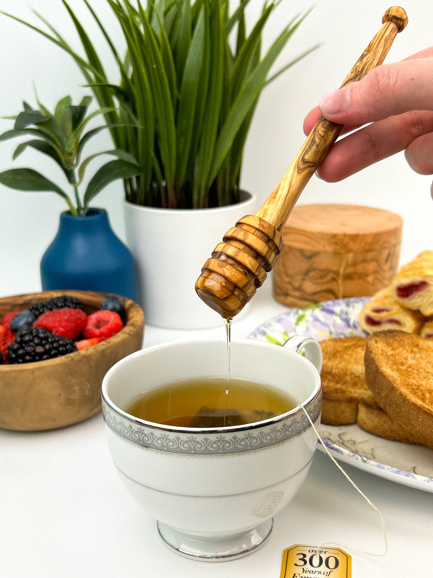 Olive Wood Honey Dipper