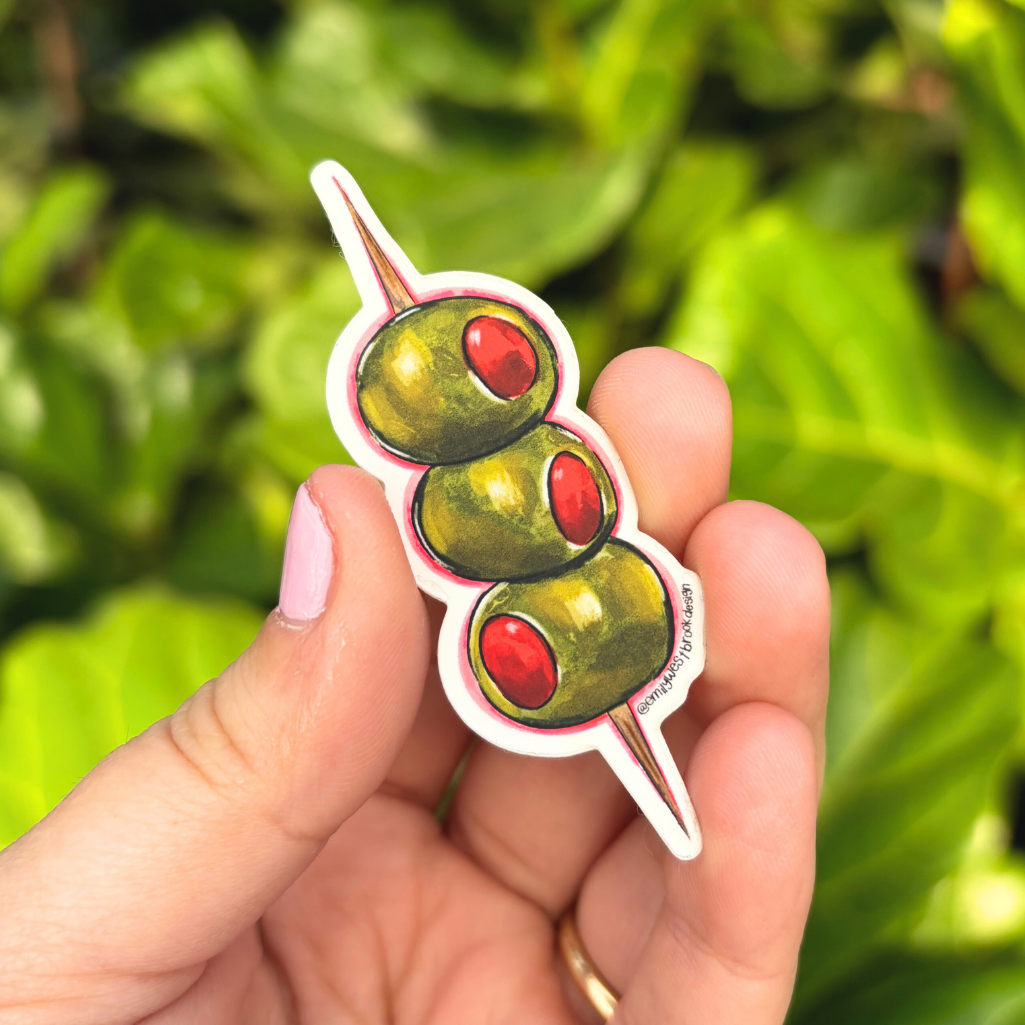 Olive Pick Sticker