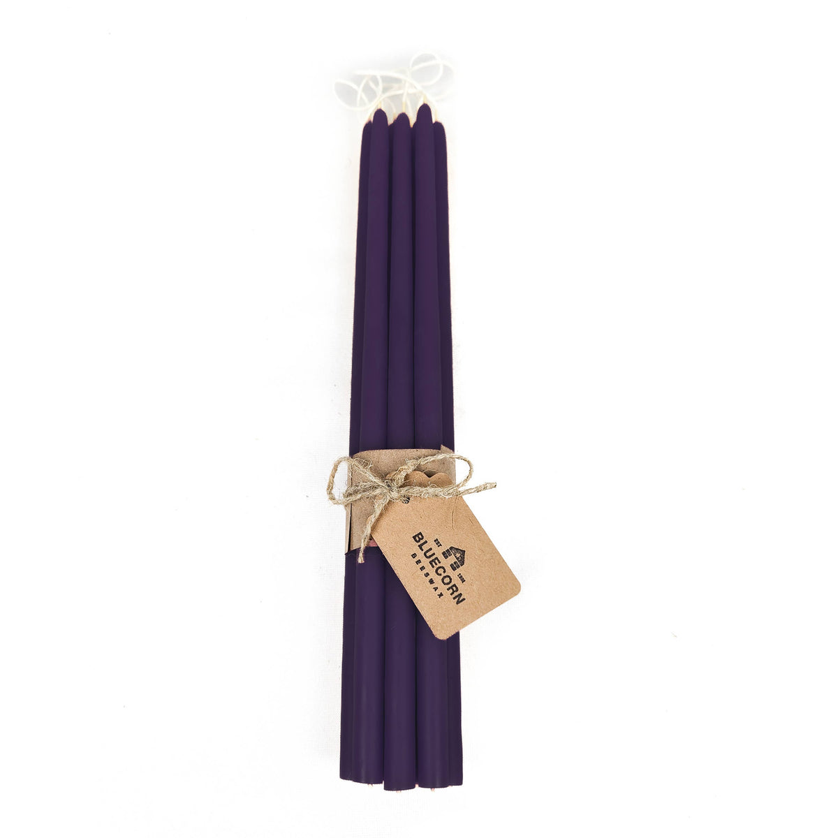 Pair of Hand-Dipped Thin Beeswax Tapers