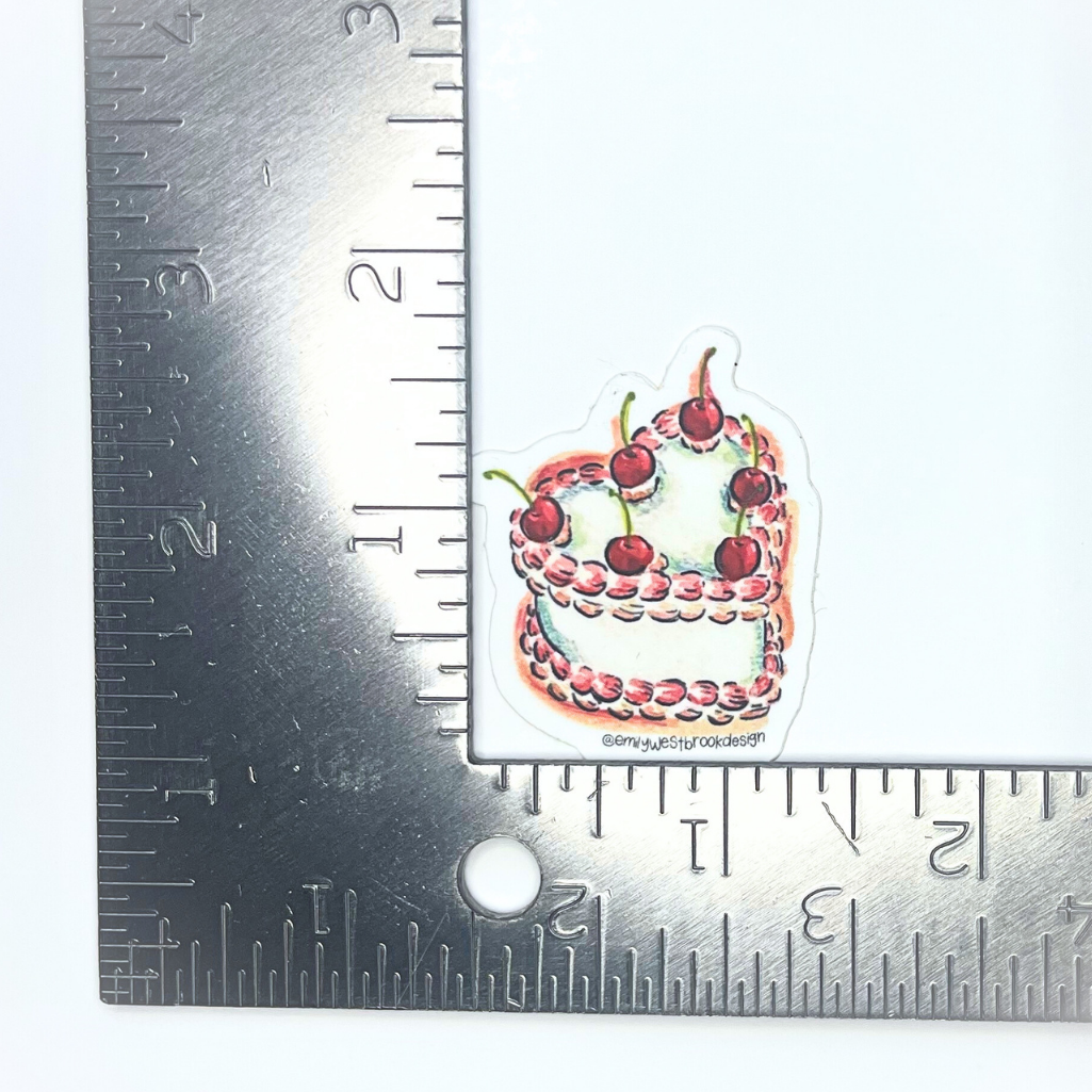 Heart Cake Sticker