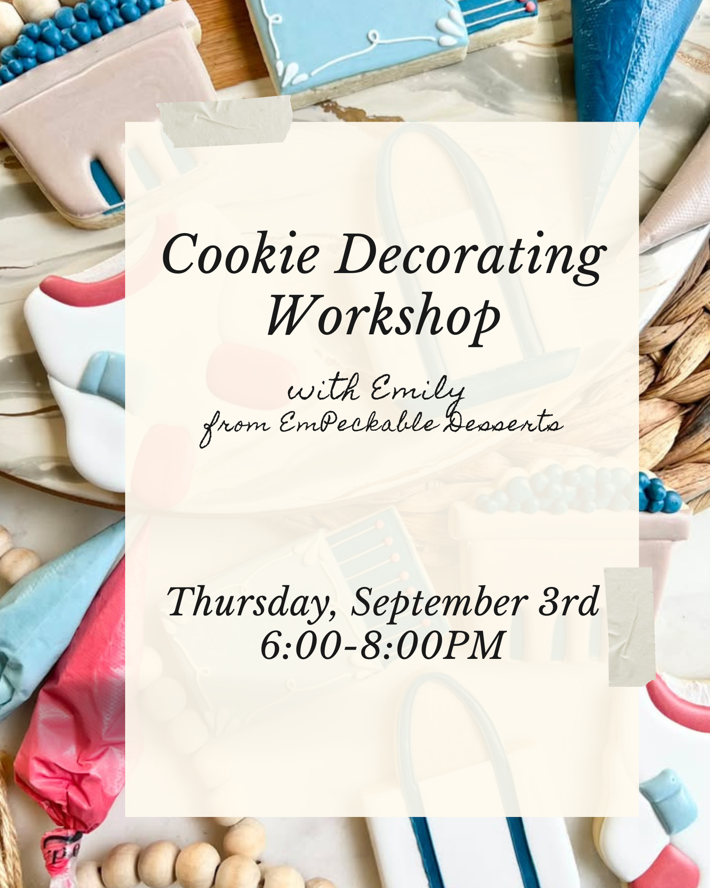 Cookie Decorating: September 3rd
