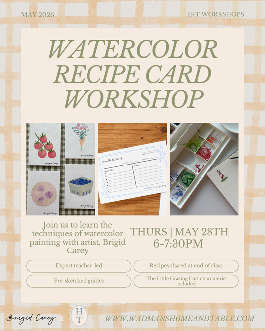 Watercolor Workshop: May 28th
