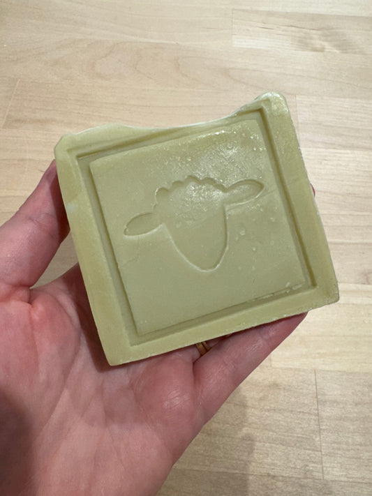 Nana Lanolin Kitchen Soap Block – 3x3x1 Slice