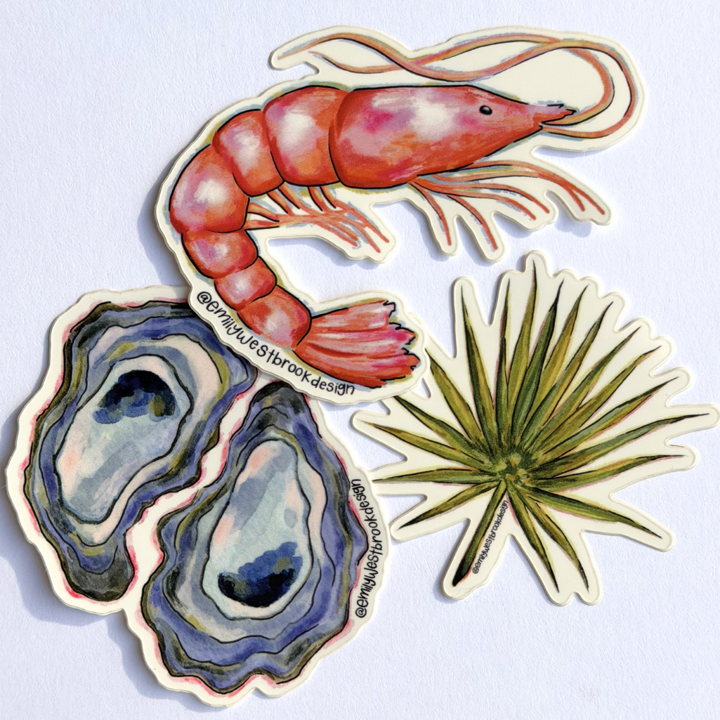 Oyster Shells Sticker