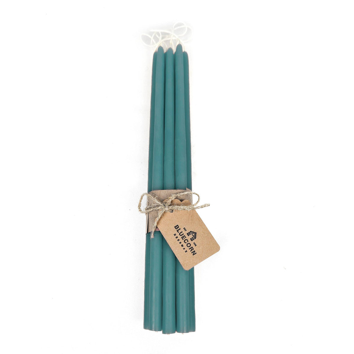 Pair of Hand-Dipped Thin Beeswax Tapers