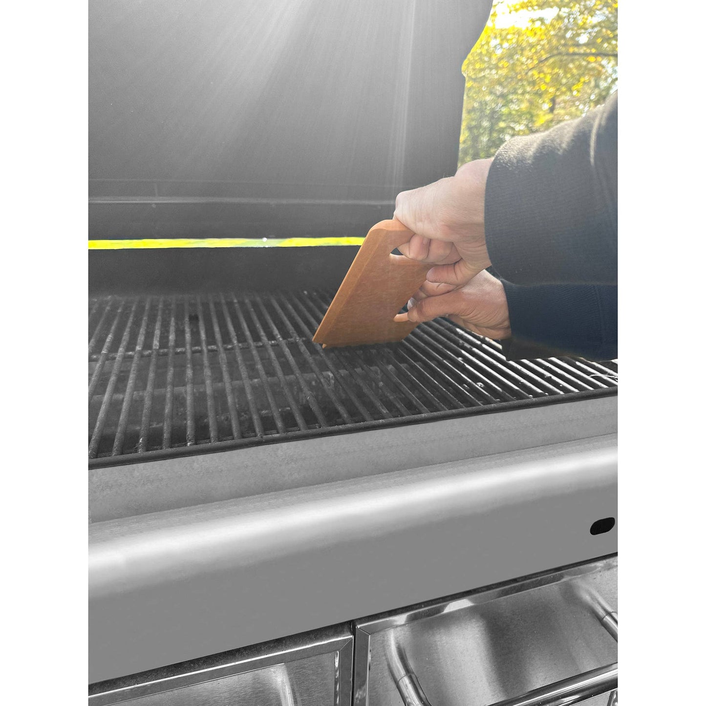 Outset Grill Grate Cleaner, Verde, 10.25" x 4.75" x 0.25"