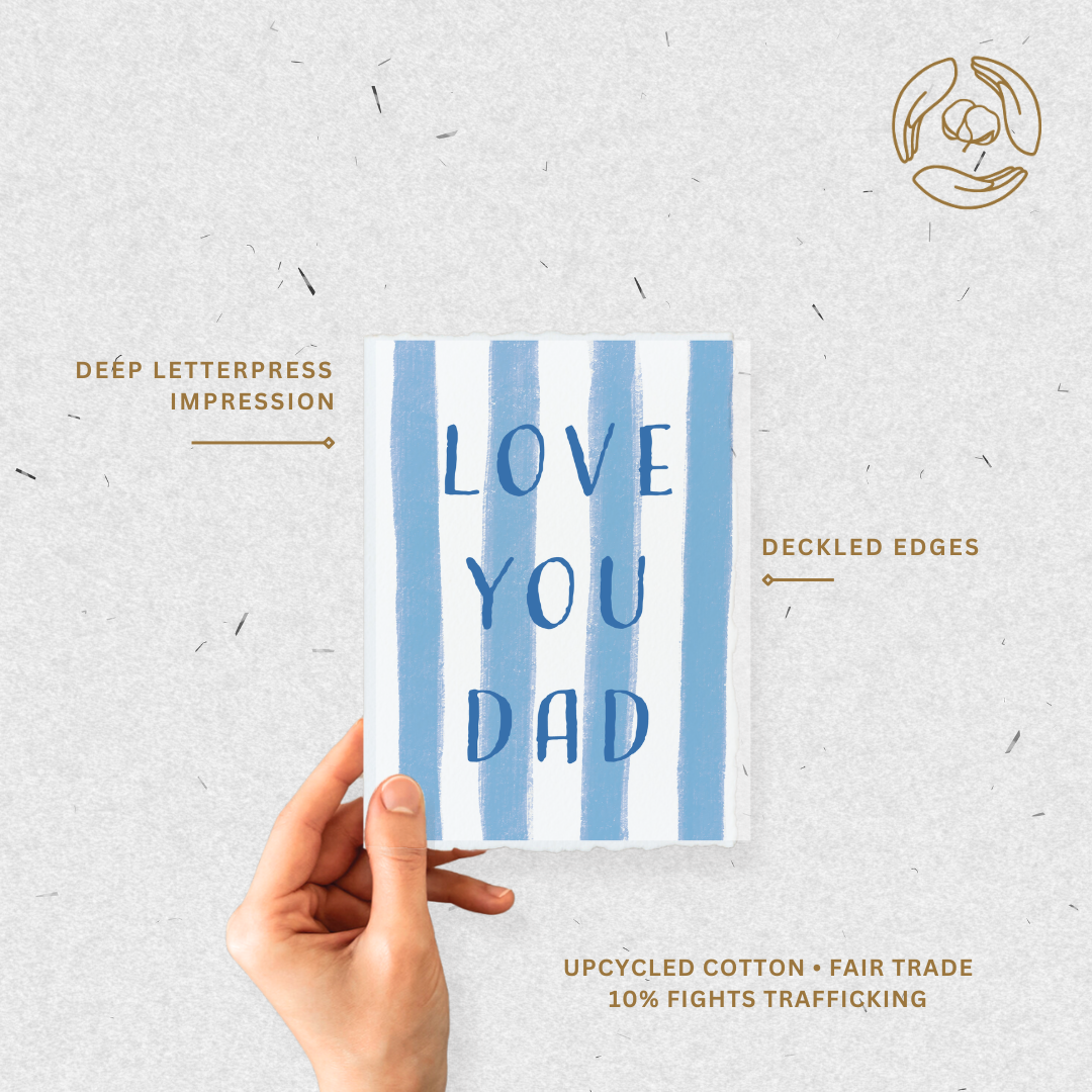 Love You Dad | Eco-Friendly Father's Day Greeting Card