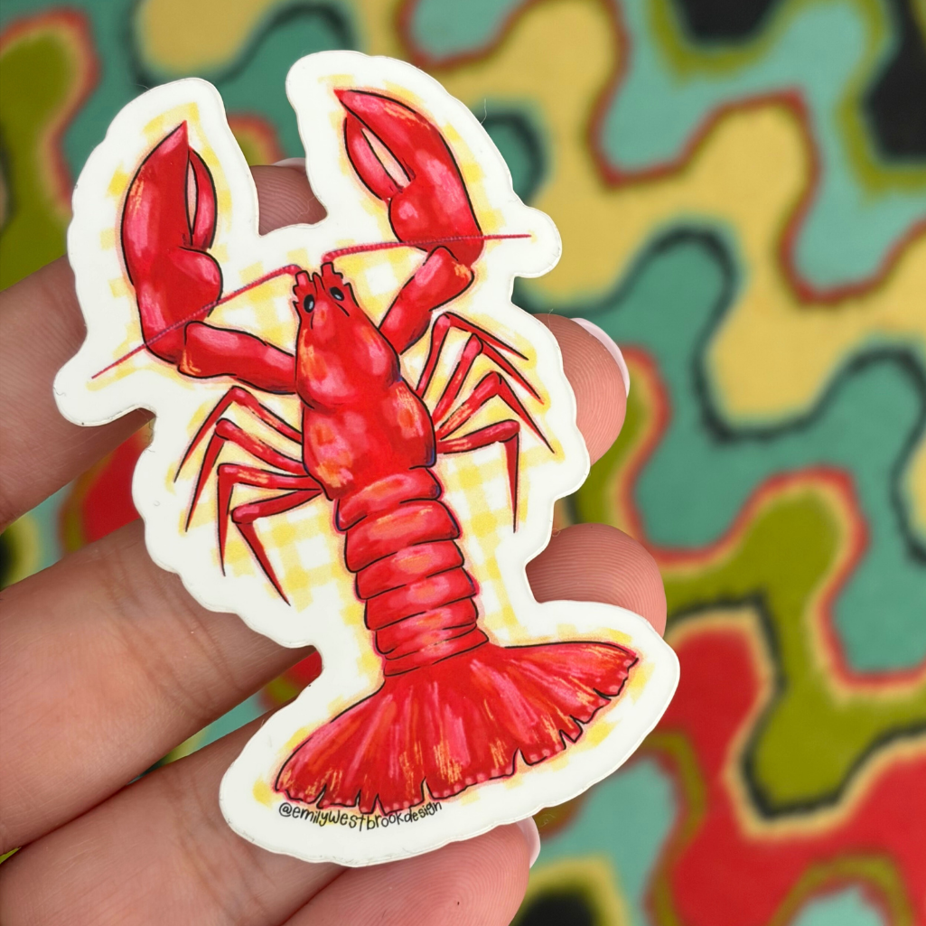 Coastal Lobster Sticker