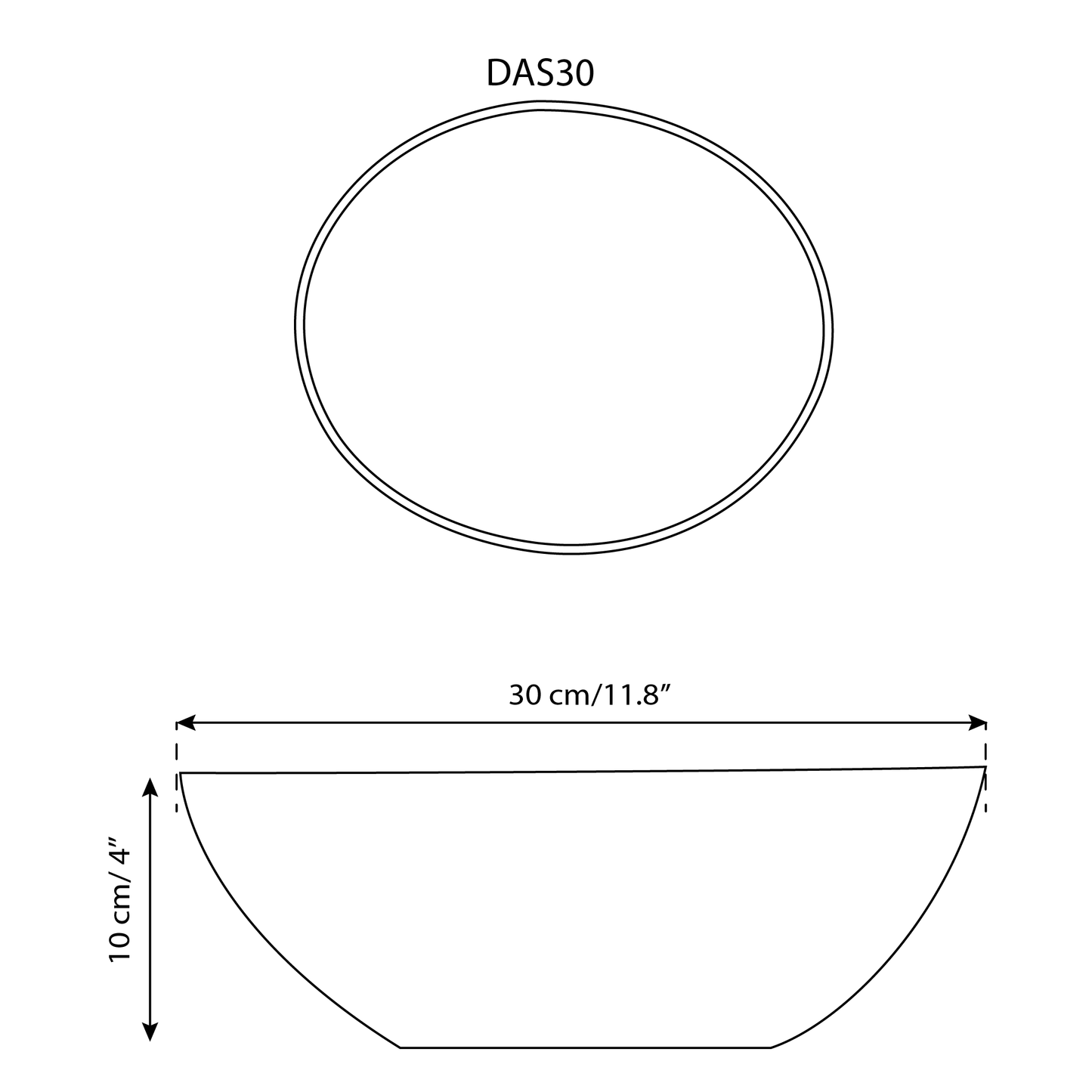 Handmade Stoneware Serving Bowl | Dadasi 11.8"