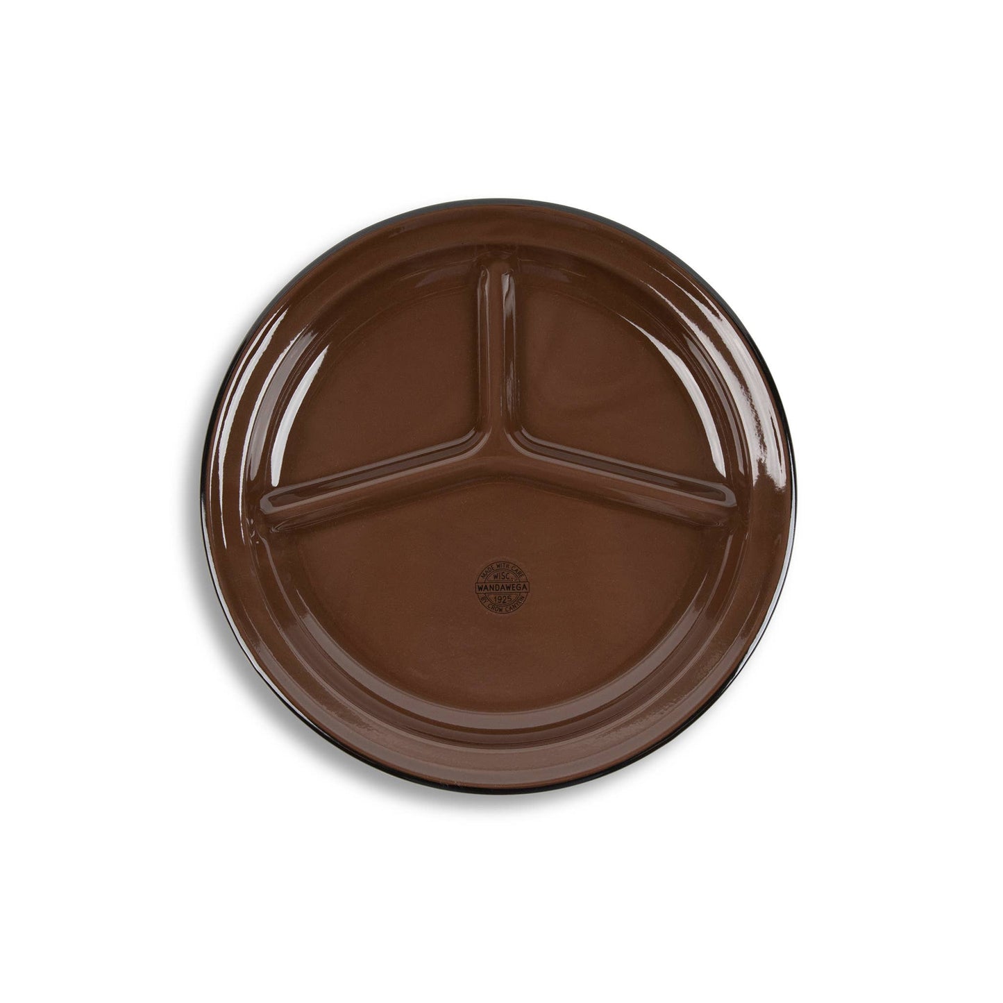 Enamelware Divided Camp Plate