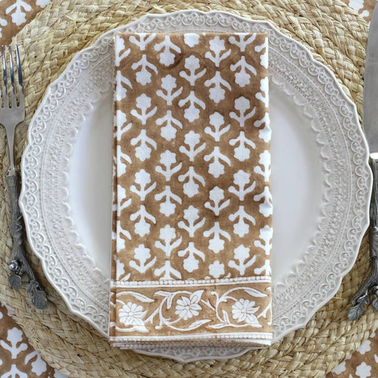 Napkin Charlotte Caramel, Set of 4