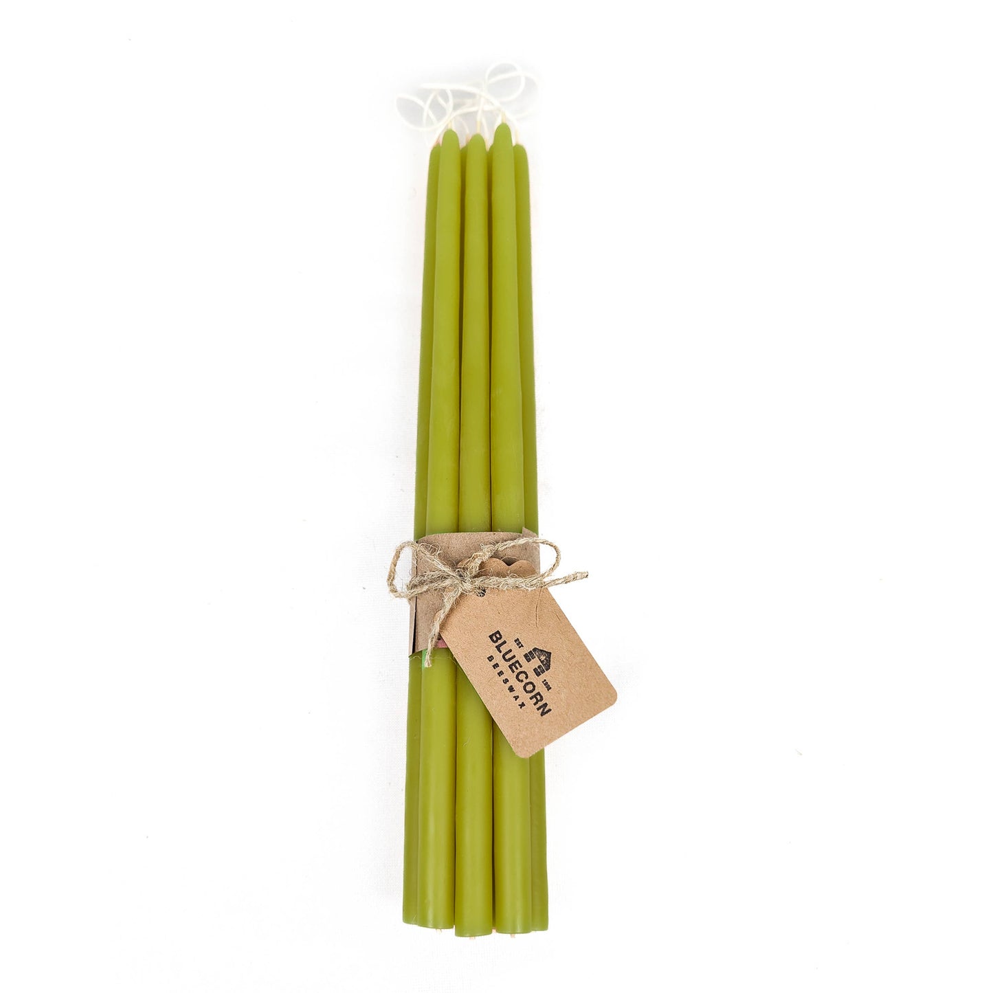 Hand-Dipped Thin Beeswax Tapers (Set of 10)