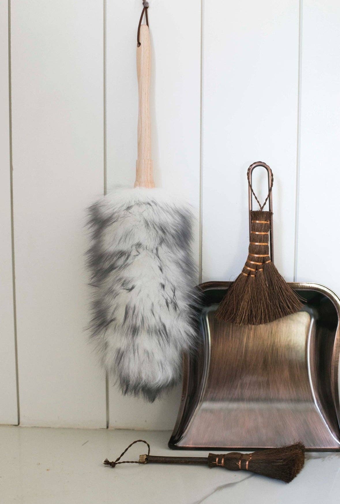 Wool Duster with Wooden Handle