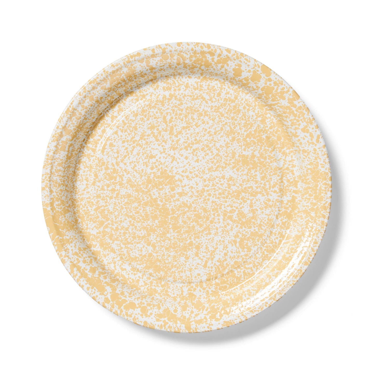 Splatter Enamelware Large Round Tray