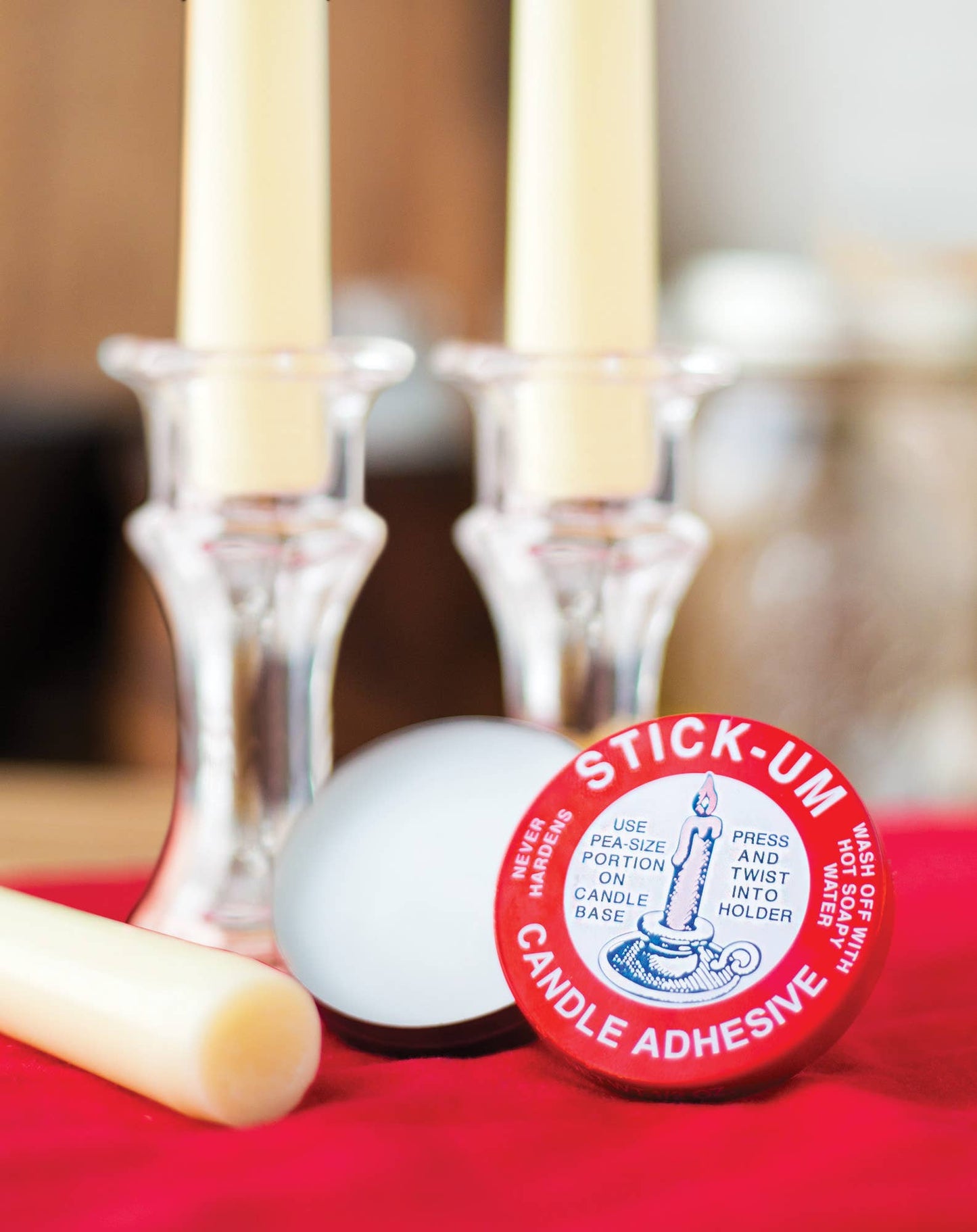 Fox Run Stick-Um Candle Adhesive, 0.5-Ounce, Display of 36