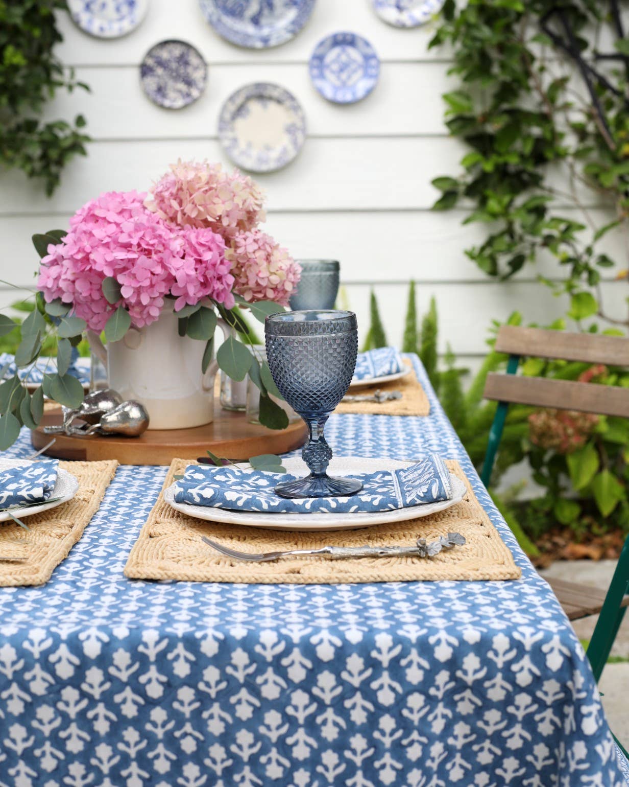 Tablecloth Charlotte Indigo