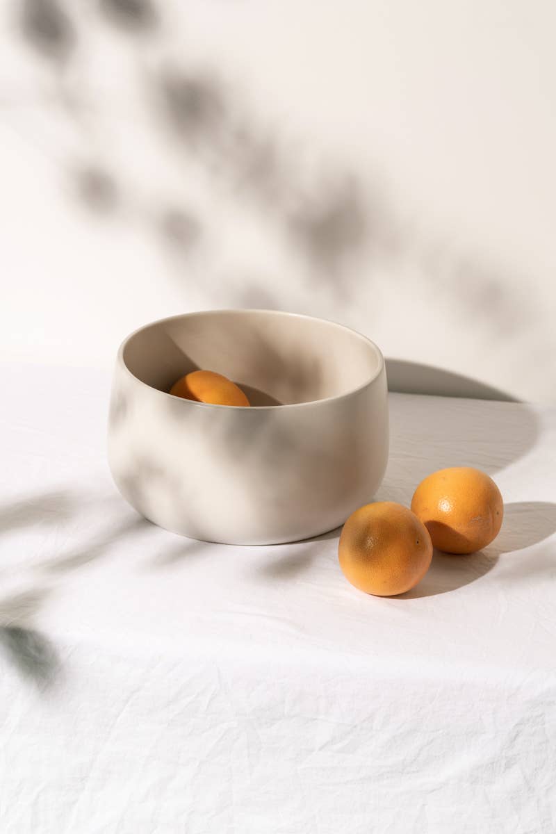 Handmade Stoneware Serving Bowl | 120 oz Large Capacity