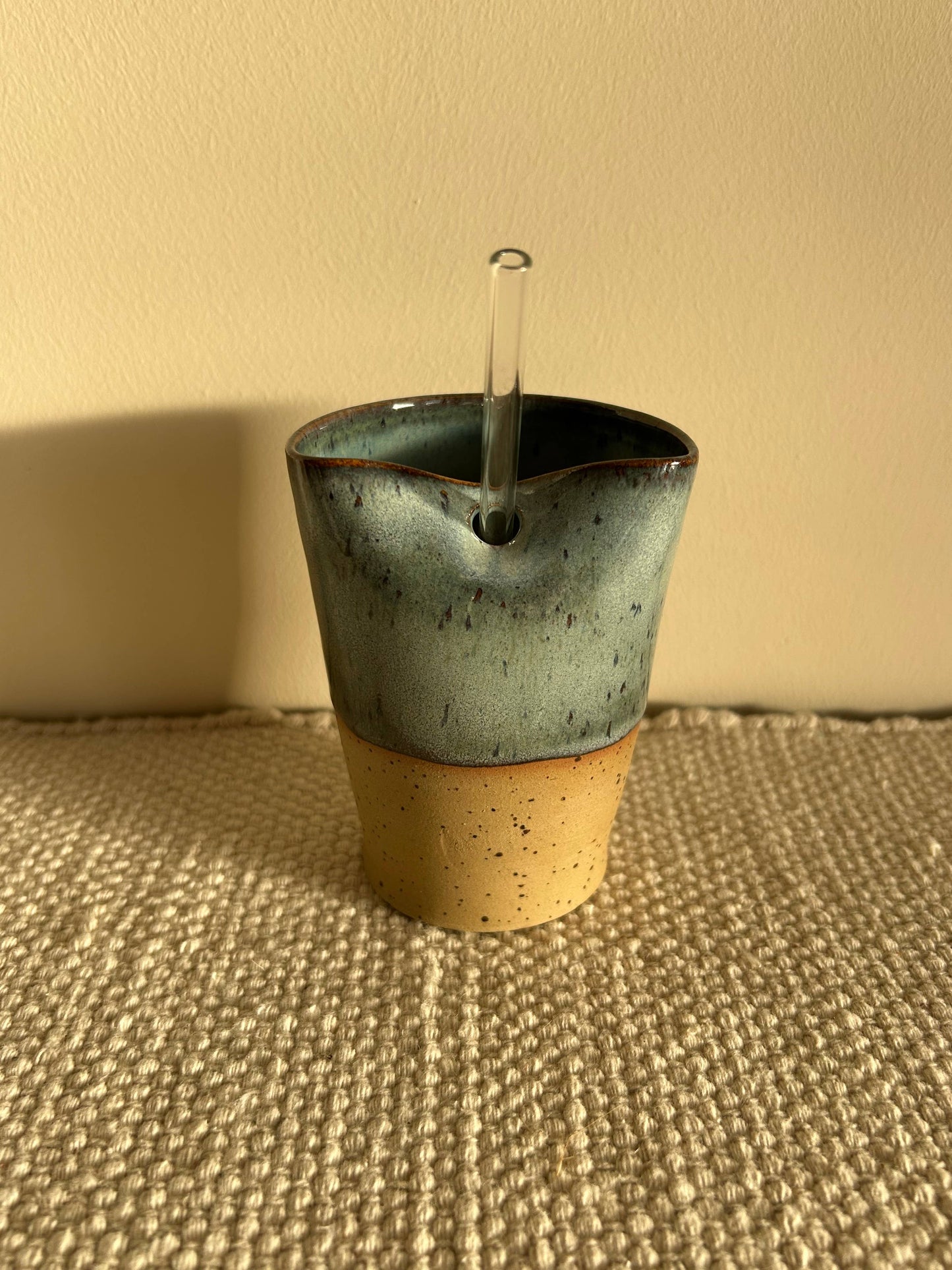 Ceramic Handmade Straw Cup