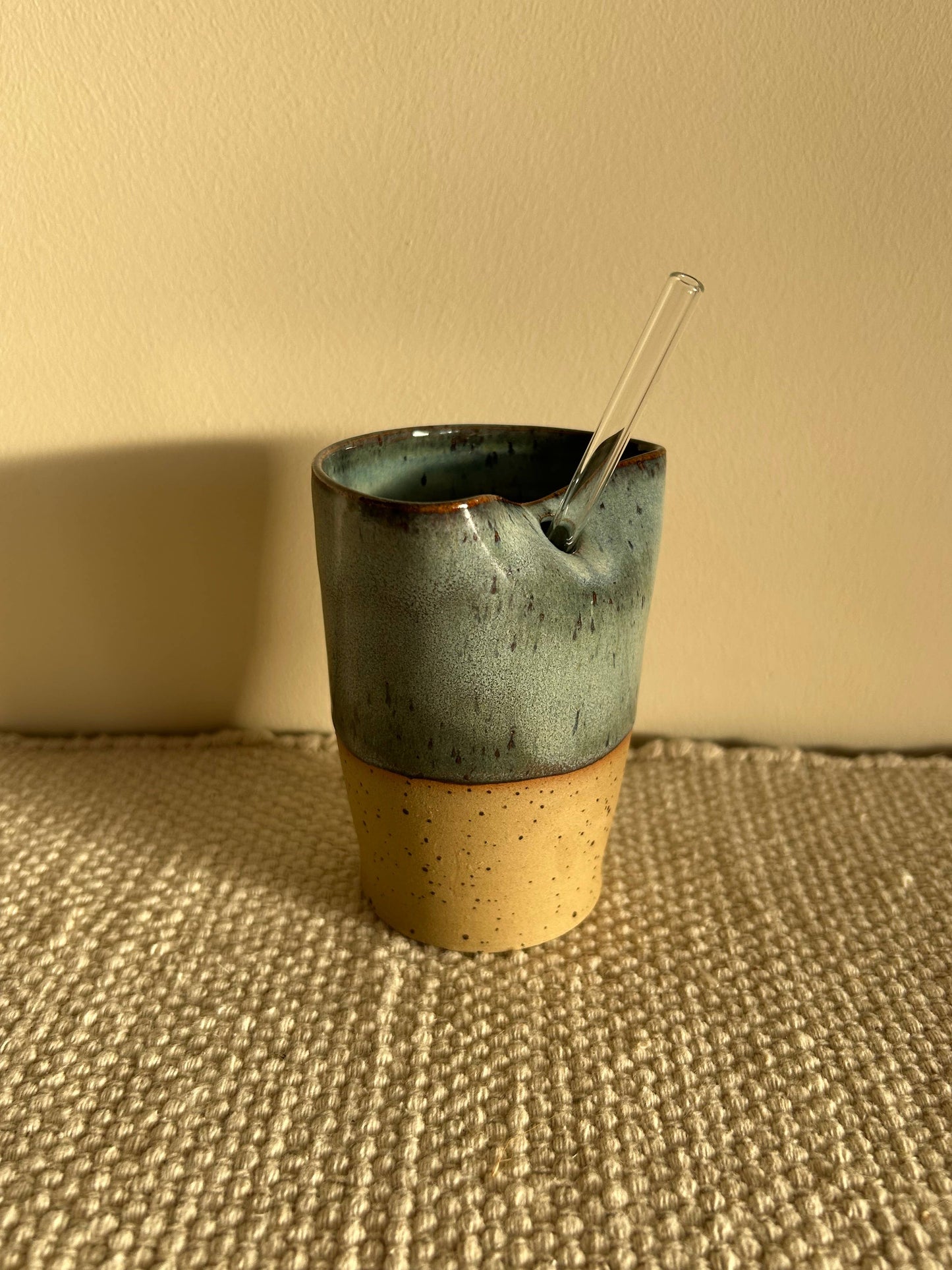 Ceramic Handmade Straw Cup