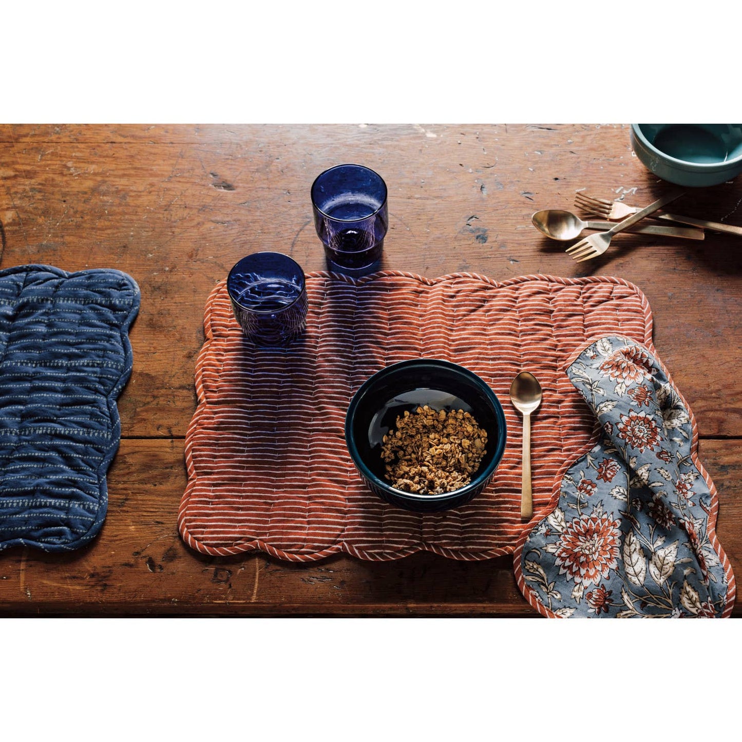 Dahlia Block Print Napkins Set of 4