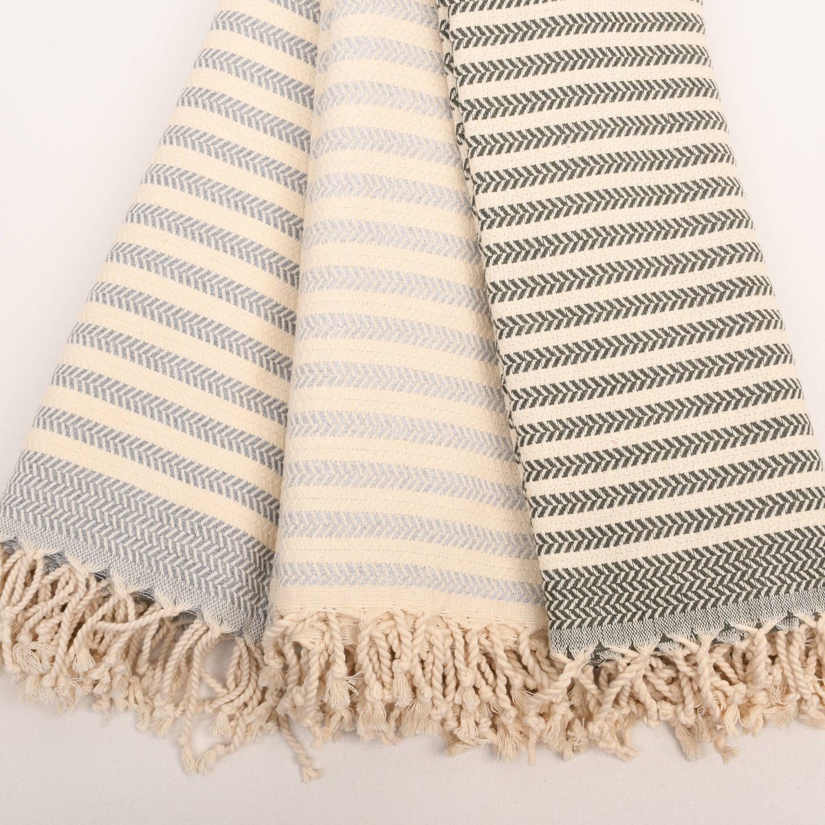 Herringbone Turkish Towels – Organic, Soft & Handwoven