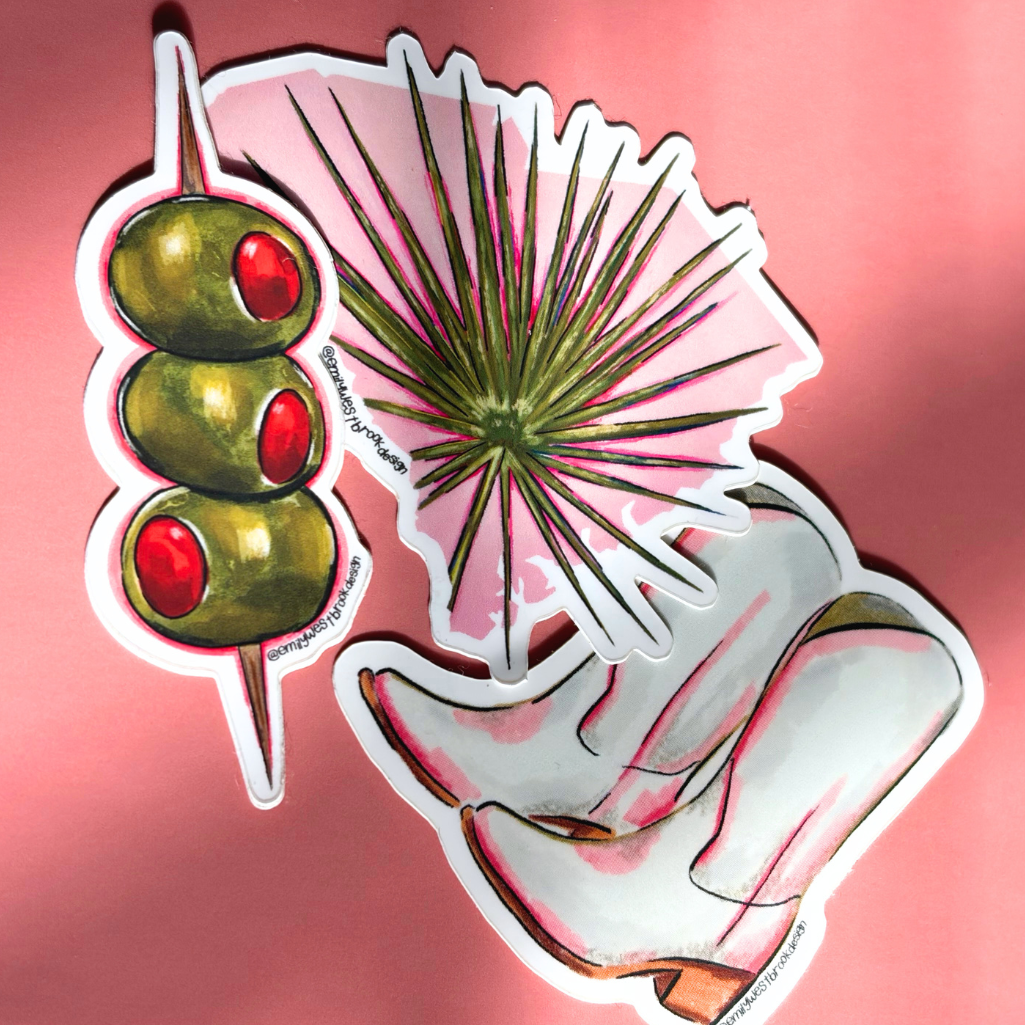 Olive Pick Sticker