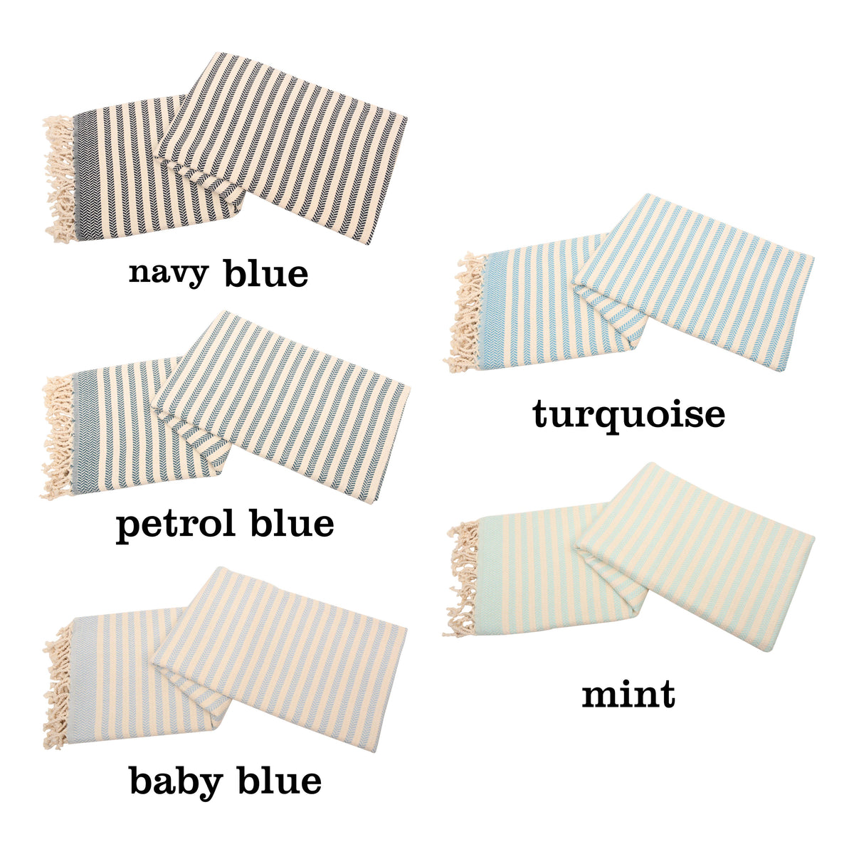 Herringbone Turkish Towels – Organic, Soft & Handwoven
