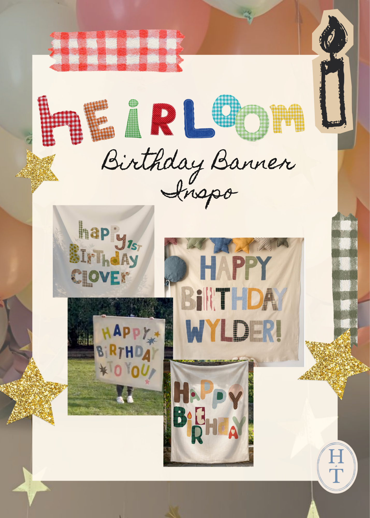 Heirloom Birthday Banner Workshop: June 26th